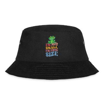 Ich bin nicht klein, ich bin grösser als ein - Bucket Hat - Schwarz - Vorne - Lela (165cm)
