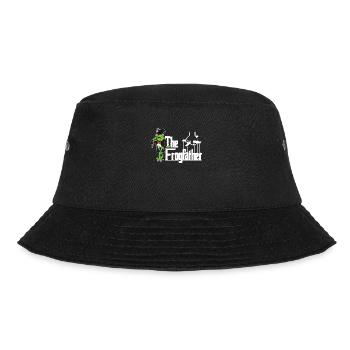 The Frogfather ist der grösse Frosch Fänger im - Bucket Hat - Schwarz - Vorne - Lela (165cm)