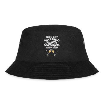 They Got Married And I Got Win-Win - Bucket Hat - Schwarz - Vorne - Lela (165cm)