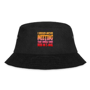 I Survived Another Meeting 14 - Bucket Hat - black - Front - Lela (165cm)