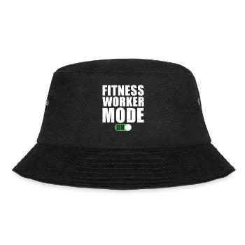 Fitness Trainer Mode On - Bucket Hat - black - Front - Lela (165cm)