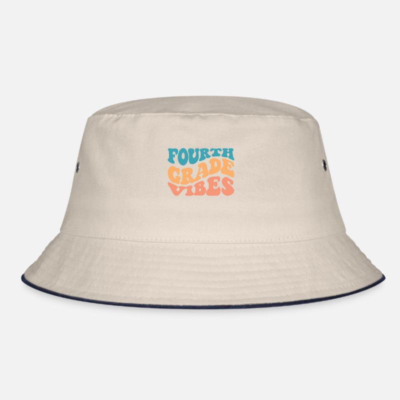 Fourth Grade Vibes - 4. Klasse Team Retro 1. Tag Bucket Hat