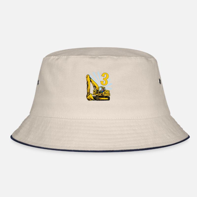 Ich bin 3 - Bagger Geburtstag 3 Jahre Bucket Hat