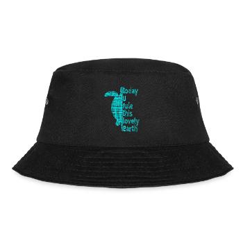 Turtle Schildkröte - Bucket Hat - Schwarz - Vorne - Lela (165cm)
