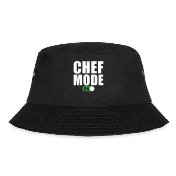Chefkoch Modus Ein - Bucket Hat - Schwarz - Vorne - Lela (165cm)