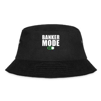 Banker Modus Ein - Bucket Hat - Schwarz - Vorne - Lela (165cm)