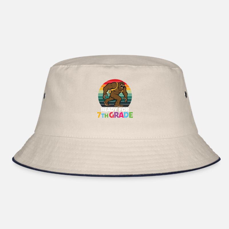 Ready For 7th Grade Retro Groovy Women Happy Bucket Hat