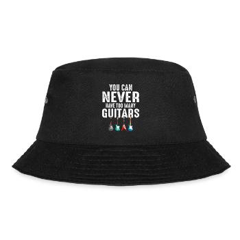 You Can Never Have Too Many Guitars Funny Music - Bucket Hat - black - Front - Lela (165cm)