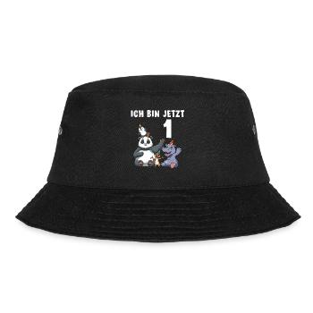 1 Geburtstag Shirt Tiere - 1 Jahr Geschenk Junge - Bucket Hat - Schwarz - Vorne - Lela (165cm)