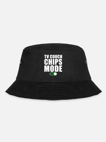 Tv Couch Chips Modus Ein - Bucket Hat - Schwarz