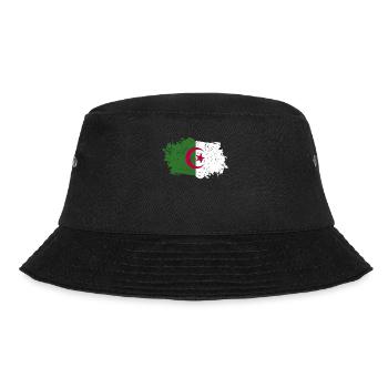 Algerien Flagge Grunge Algerien Fahne - Bucket Hat - Schwarz - Vorne - Lela (165cm)