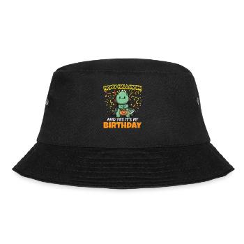 Scary Happy Halloween And Yes It's My Birthday - Bucket Hat - Schwarz - Vorne - Lela (165cm)