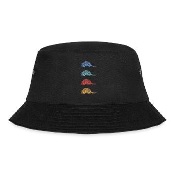 Armadillo Turtle Rat Wildlife Animal Biologist - Bucket Hat - Schwarz - Vorne - Lela (165cm)