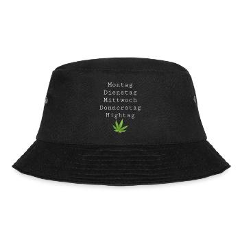 Wochentage - Bucket Hat - Schwarz - Vorne - Lela (165cm)