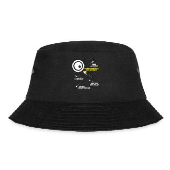 Vermessungstechniker Vermesser Land Surveyor - Bucket Hat - Schwarz - Vorne - Lela (165cm)