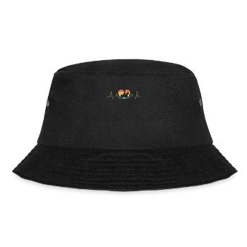 Saddle english riding rider horse equestrian sport - Bucket Hat - black - Front - Lela (165cm)