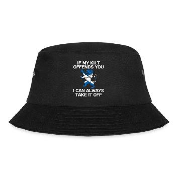 Wenn Mein Kilt Sie Beleidigt, Kann Ich Ihn Immer - Bucket Hat - Schwarz - Vorne - Lela (165cm)