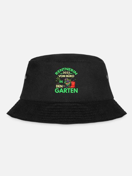 Rentner 2023 vom Büro in den Garten Rente - Bucket Hat - Schwarz