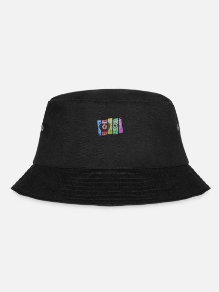 Cassette Colours - Bucket Hat - Schwarz