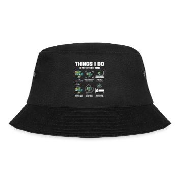 Things I Do In My Spare Time Orienteer Running - Bucket Hat - black - Front - Lela (165cm)