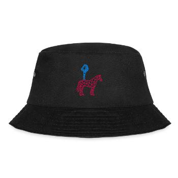 Voltigieren Pferd Reiterin Voltigierer - Bucket Hat - Schwarz - Vorne - Lela (165cm)
