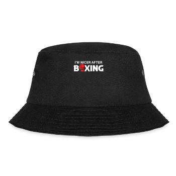 Boxe Kickboxing - Je suis plus gentil après la boxe - Bob - noir - Devant - Lela (165cm)