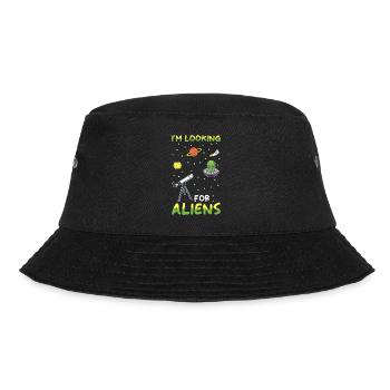 Astronomie Teleskop Astronom Geschenk - Bucket Hat - Schwarz - Vorne - Lela (165cm)