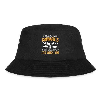 Animal Rights - Caring For Animals It's Who I Am - Bucket Hat - black - Front - Lela (165cm)