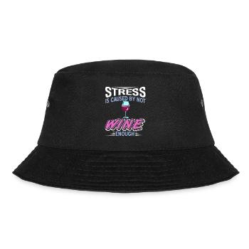 wine - Bucket Hat - black - Front - Lela (165cm)