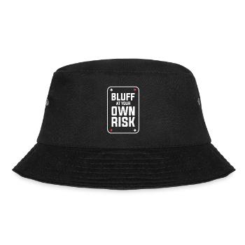 Bluff At Your Own Risk Casino Poker Cards - Bucket Hat - black - Front - Lela (165cm)