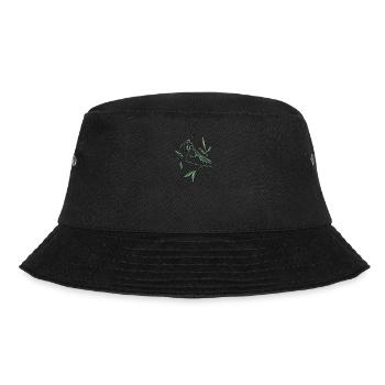Gottesanbeterin I Fangschrecke Mantis Insekt Motiv - Bucket Hat - Schwarz - Vorne - Lela (165cm)