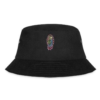 Gottesanbeterin I Fangschrecke Mantis Insekt Motiv - Bucket Hat - Schwarz - Vorne - Lela (165cm)