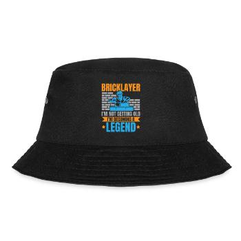 Mason I'm not getting old, I'm a legend - Bucket Hat - black - Front - Lela (165cm)
