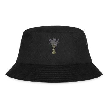 Lavendel I Team Braut Blumenkranz Hochzeit Boho - Bucket Hat - Schwarz - Vorne - Lela (165cm)