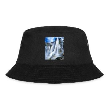 great ART on great PEOPLE - Bucket Hat - Schwarz - Vorne - Lela (165cm)