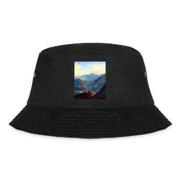 great ART on great PEOPLE - Bucket Hat - Schwarz - Vorne - Lela (165cm)