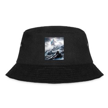 great ART on great PEOPLE - Bucket Hat - Schwarz - Vorne - Lela (165cm)