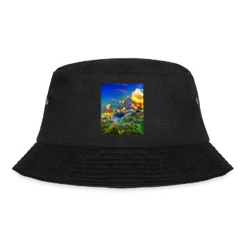 great ART on great PEOPLE - Bucket Hat - Schwarz - Vorne - Lela (165cm)
