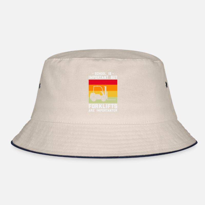 Forklift driver operator funny design Bucket Hat