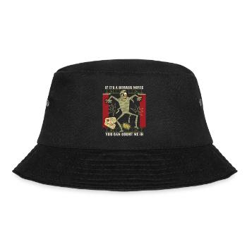 Horror movie, horror movie, cinema visit, saying - Bucket Hat - black - Front - Lela (165cm)