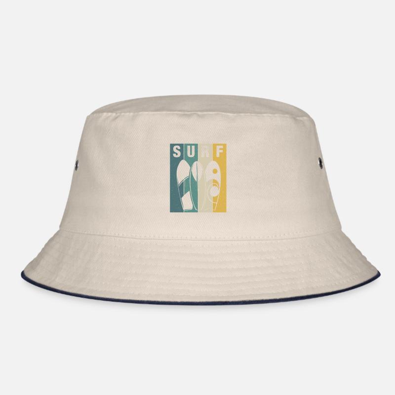 Surfer Riding Waves Surfen Surfen Bucket Hat
