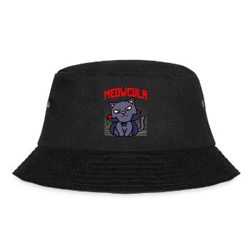 Dracula Halloween Katze - Bucket Hat - Schwarz - Vorne - Lela (165cm)