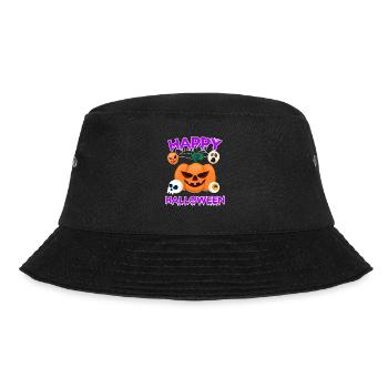 Fröhliches gruseliges Halloween - Bucket Hat - Schwarz - Vorne - Lela (165cm)