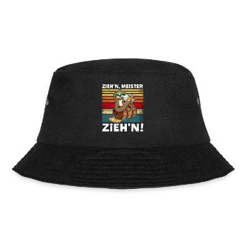 Biertrinker Faultier Bier Löten Digger Trinken - Bucket Hat - Schwarz - Vorne - Lela (165cm)