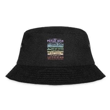 A Proud Mom Of A Freaking Awesome & Cool Son - Bucket Hat - Schwarz - Vorne - Lela (165cm)