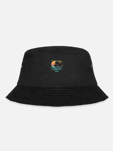 Kihei Maui Hawaii Stilvoller Souvenirurlaub - Bucket Hat - Schwarz