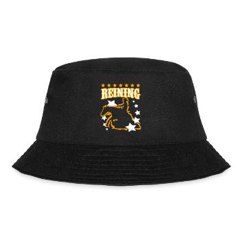 Reining Westernreiten Sliding Horse - Bucket Hat - Schwarz - Vorne - Lela (165cm)