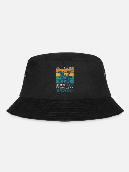 Gruncle Saurus Jurasskicked Onkel Großonkel - Bucket Hat - Schwarz