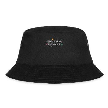 Gravity Reason I'm Here Astronomie Wissenschaft - Bucket Hat - Schwarz - Vorne - Lela (165cm)