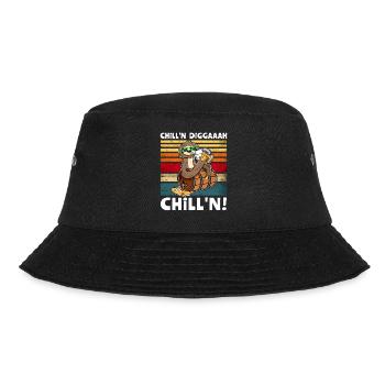 Löten Faultier Bier - Bucket Hat - Schwarz - Vorne - Lela (165cm)